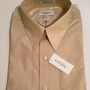 NEW!  VAN HEUSEN Mens long sleeve dress shirt, size 16-1/2”.